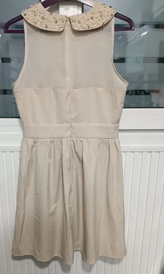 Vestido Poete pedrería cuello Peter Pan Talla M.