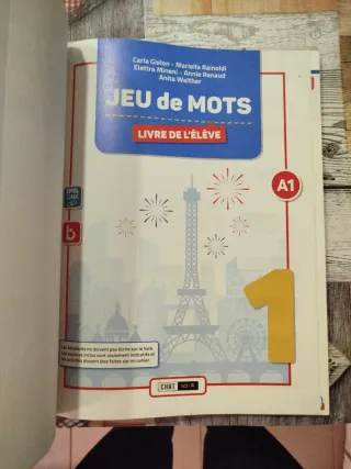 JEU DE MOTS 1 LIVRE DE L'ELEVE