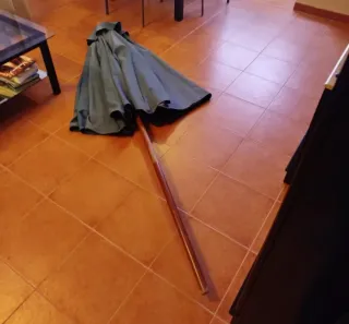 Sombrilla de terraza/jardín azul