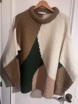 Jersey Oversize Bloques Color Talla Única