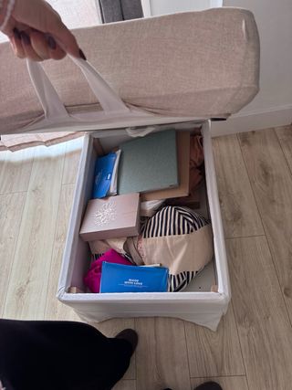 Puff/Reposapiés con Almacenaje Ikea EKTORP