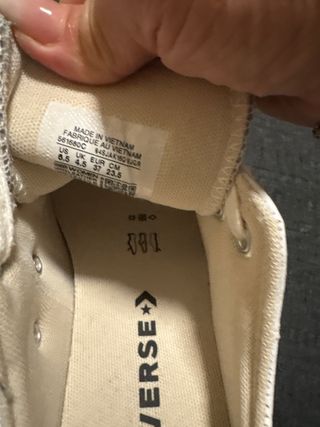 Converse Piel Blancas Talla X