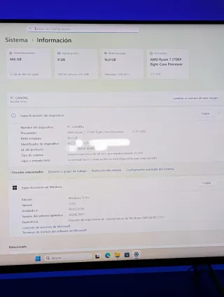 PC GAMING "REESTRENO" Ryzen 7 GTX 1080 RAM 16 GB