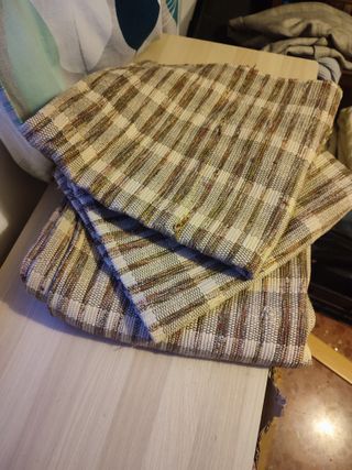 JUEGO 3 ALFOMBRAS ALGODÓN 100% – Estilo Rústico