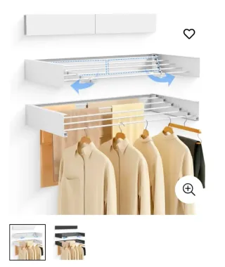 Tendedero plegable pared