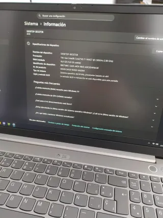 Lenovo ThinkBook i7-11ª Gen Sin Batería