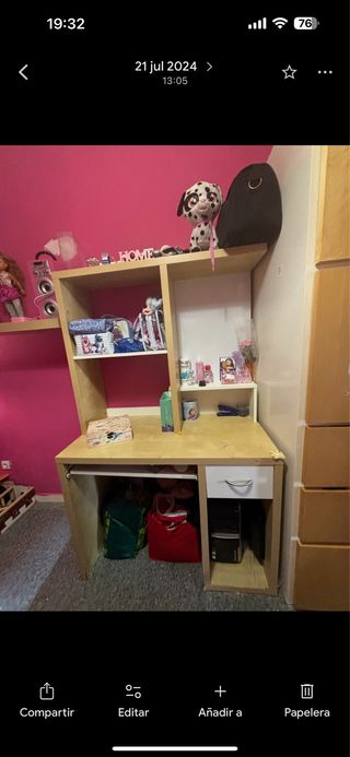 Escritorio infantil madera