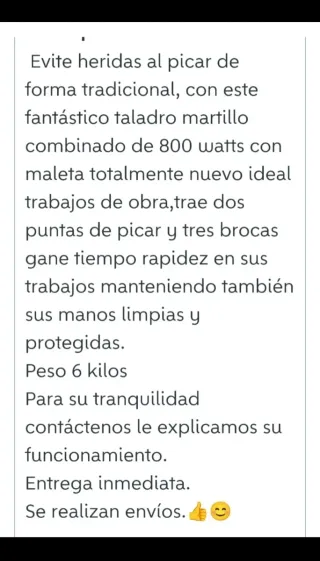 Martillo Demoledor Nuevo