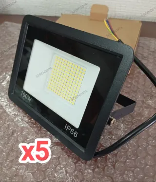 5 FOCOS LED 100W IP66