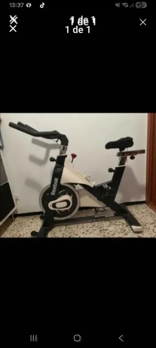 Bicicleta de Spinning Reebok