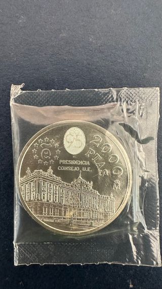 Moneda 2000 pesetas Carlos I Rey de España 1995