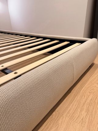 Cama Tela VINAY 160 x 200 cm Beige