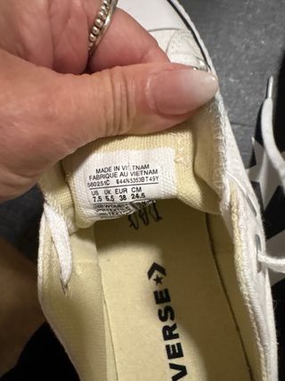 Converse Blancas Lona Talla 38 EUR