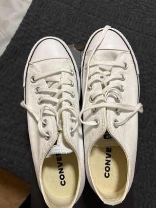 Converse Blancas Lona Talla 38 EUR