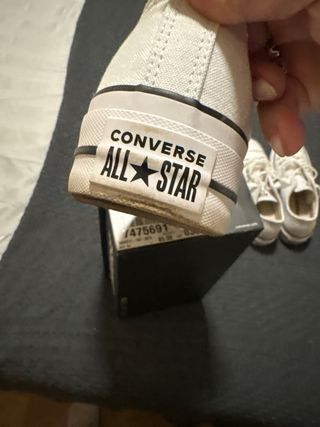 Converse Blancas Lona Talla 38 EUR