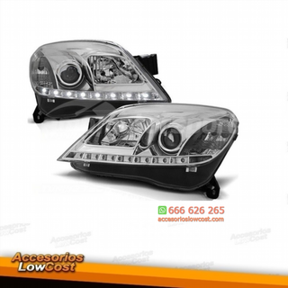 FAROS LUZ DIURNA  ASTRA H,04-09  CRISTAL CLARO/CR