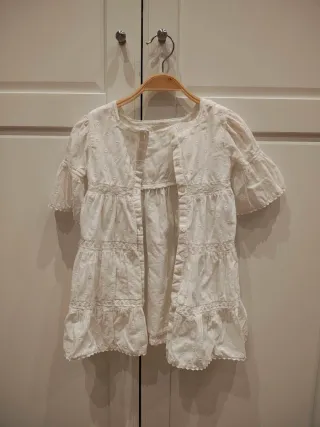 Vestido blanco Zara 2-3 años