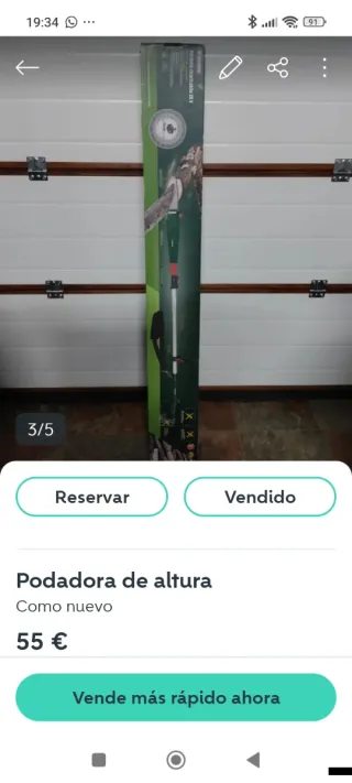 Podadora de altura como nueva