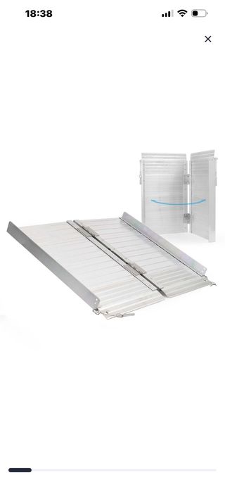 Rampa de escalera de aluminio