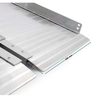 Rampa de escalera de aluminio