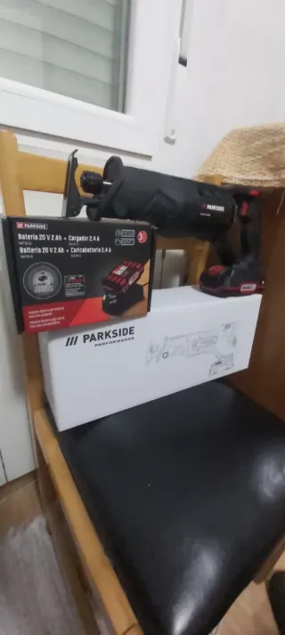Sierra Sable Parkside 20V + Batería + Cargador