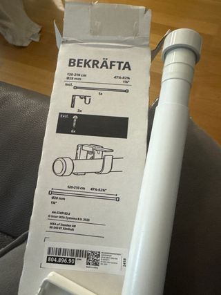 Barra Cortina Bekräfta 28mm 120-210cm IKEA
