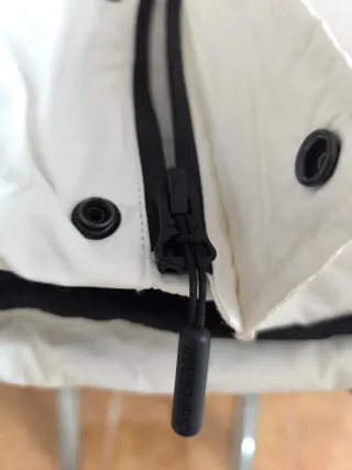 Chaqueta Superdry Talla XL Hombre Blanca y Negra