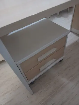 Mesa estudio con cajonera extraíble