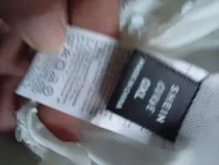 Vestido fiesta lentejuelas blanco marcaSHEIN