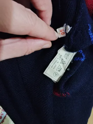 Jersey rombos vintage Jealfer azul, verde, rojo