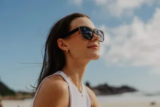 Gafas de Sol Gekko Maui Negro Rosa Polarizadas