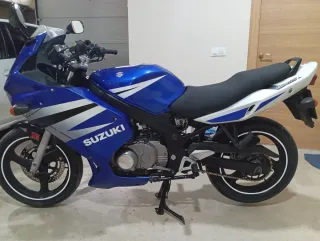 Suzuki GS500F Azul y Blanca