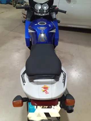 Suzuki GS500F Azul y Blanca