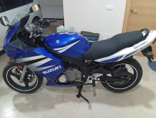 Suzuki GS500F Azul y Blanca