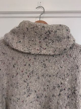 Jersey cuello cisne oversize multicolor