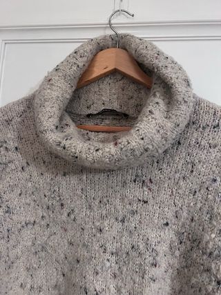 Jersey cuello cisne oversize multicolor