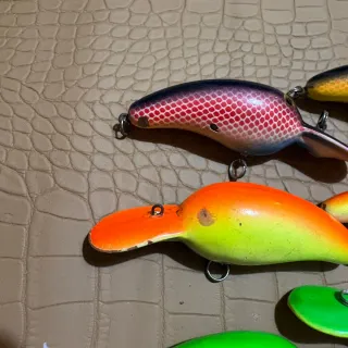 Lote 6 señuelos pesca - crankbait / plug