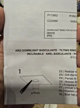 Pack 20 Focos LED IP65 GU10 Basculantes
