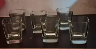 6 Vasos Cubata y 6 Agua o Licor Cristal