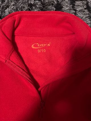 Polar niño rojo talla 9/10 años