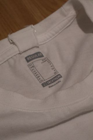 2 Camisetas Athletic Club Decathlon Gym Blancas