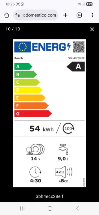 Lavastoviglie integrabile Bosch SBH4ECX28E