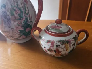 Juego Té Porcelana Japonesa Vintage