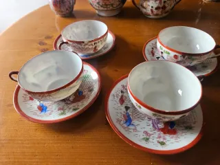 Juego Té Porcelana Japonesa Vintage