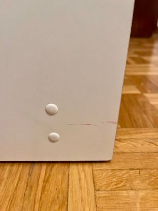 Zapatero 2 puertas blanco y negro