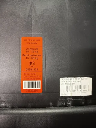 Silla coche Romer Negra