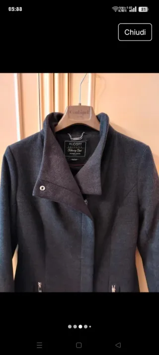 Cappottino donna Alcott grigio scuro