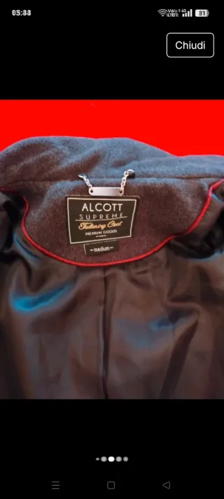 Cappottino donna Alcott grigio scuro