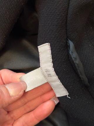 Cappotto H&M nero con cintura