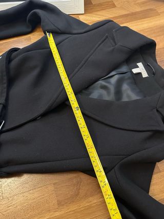 Cappotto H&M nero con cintura